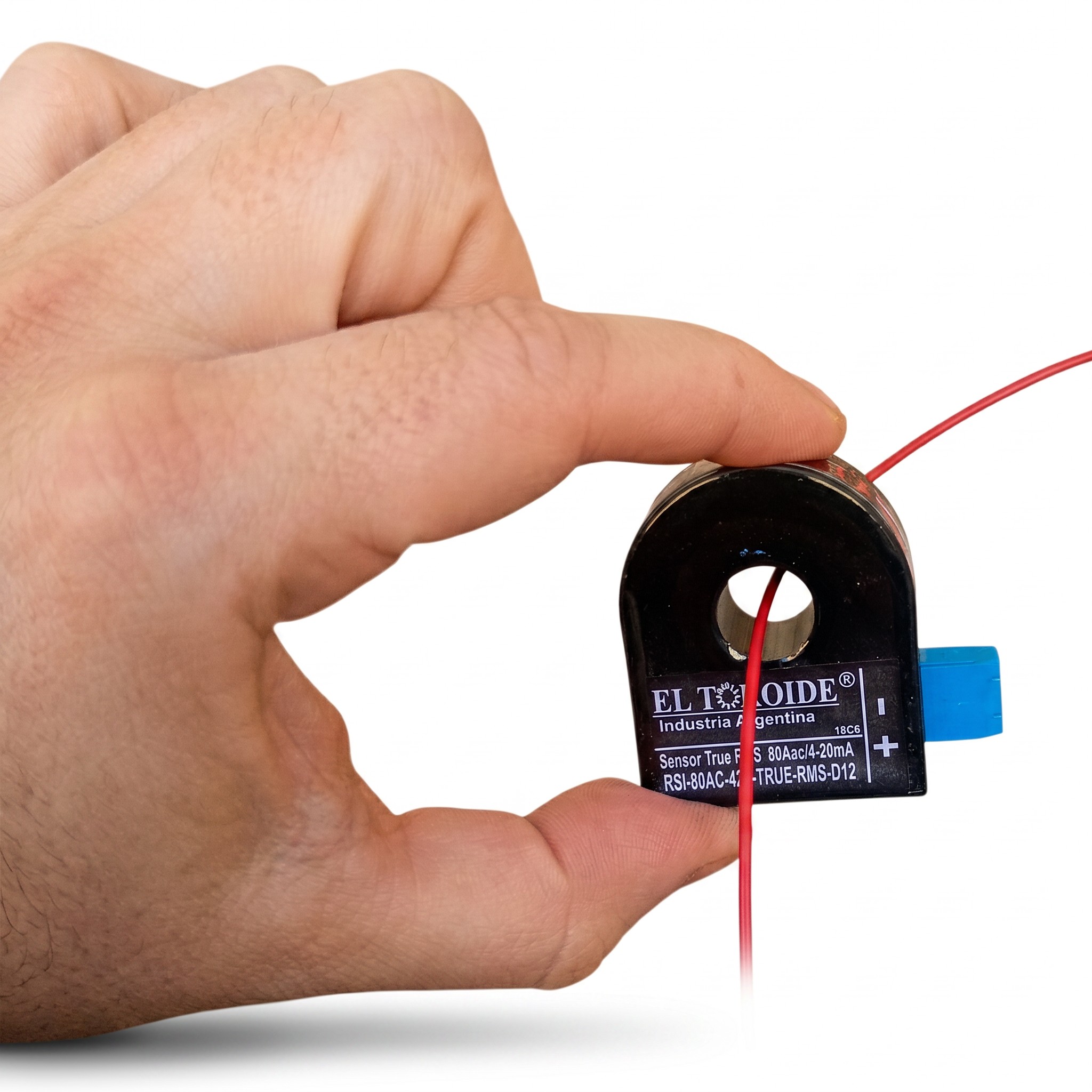 Sensor toroidal de núcleo partido