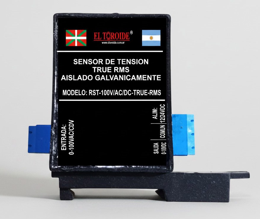 Sensor de tensión alterna y continua True RMS aislado galvánicamente - El Toroide