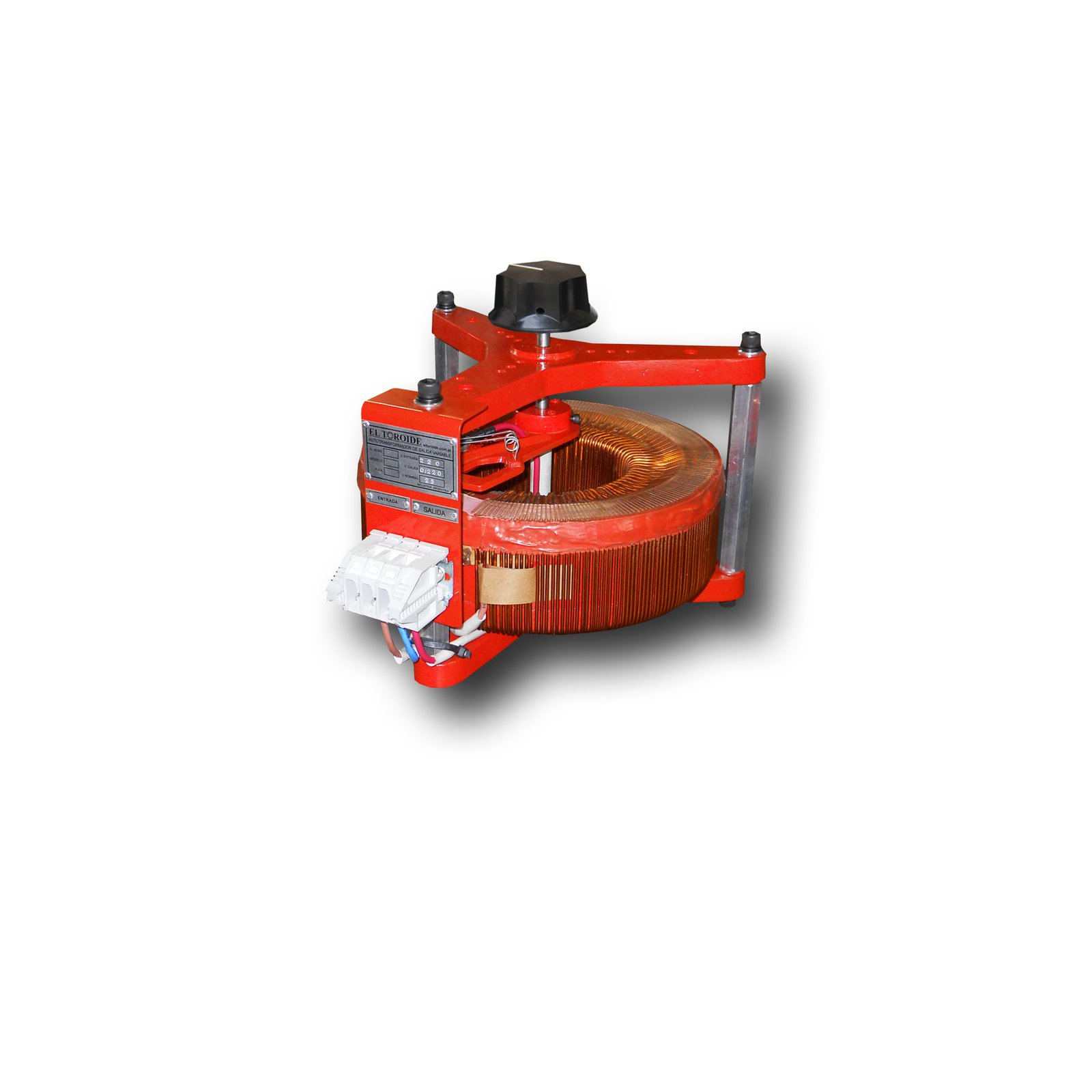 Variac de mesa 25 amper con soporte, autotransformador de salida variable - El Toroide
