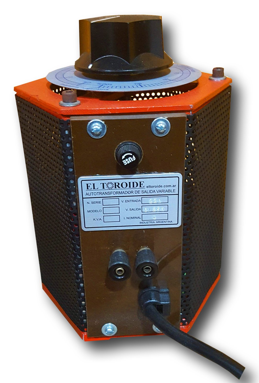 Variac de panel hexagonal, autotransformador de salida variable - El Toroide